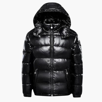 Unisex Puffer Jacket With Hood - Vonnera