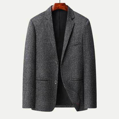 Men's Slim Fit Herringbone Blazer