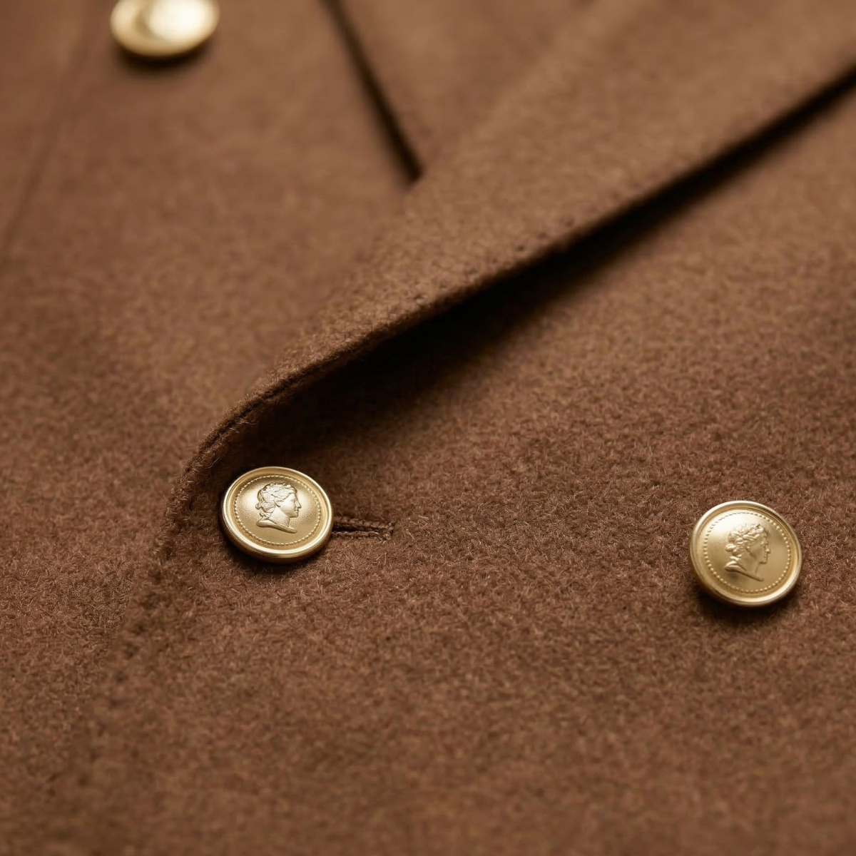 Men's Brown Double Breasted Suit Slim Fit
