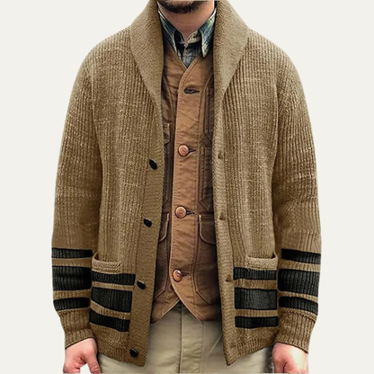 Men's Vintage Thick Knit Cardigan