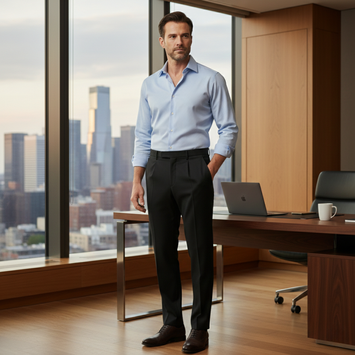 Hawksmoor Men's Slim Fit Suit Pants