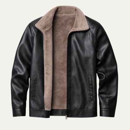 Men's Thick Fleece Lined Warm Zip Jacket - Vonnera