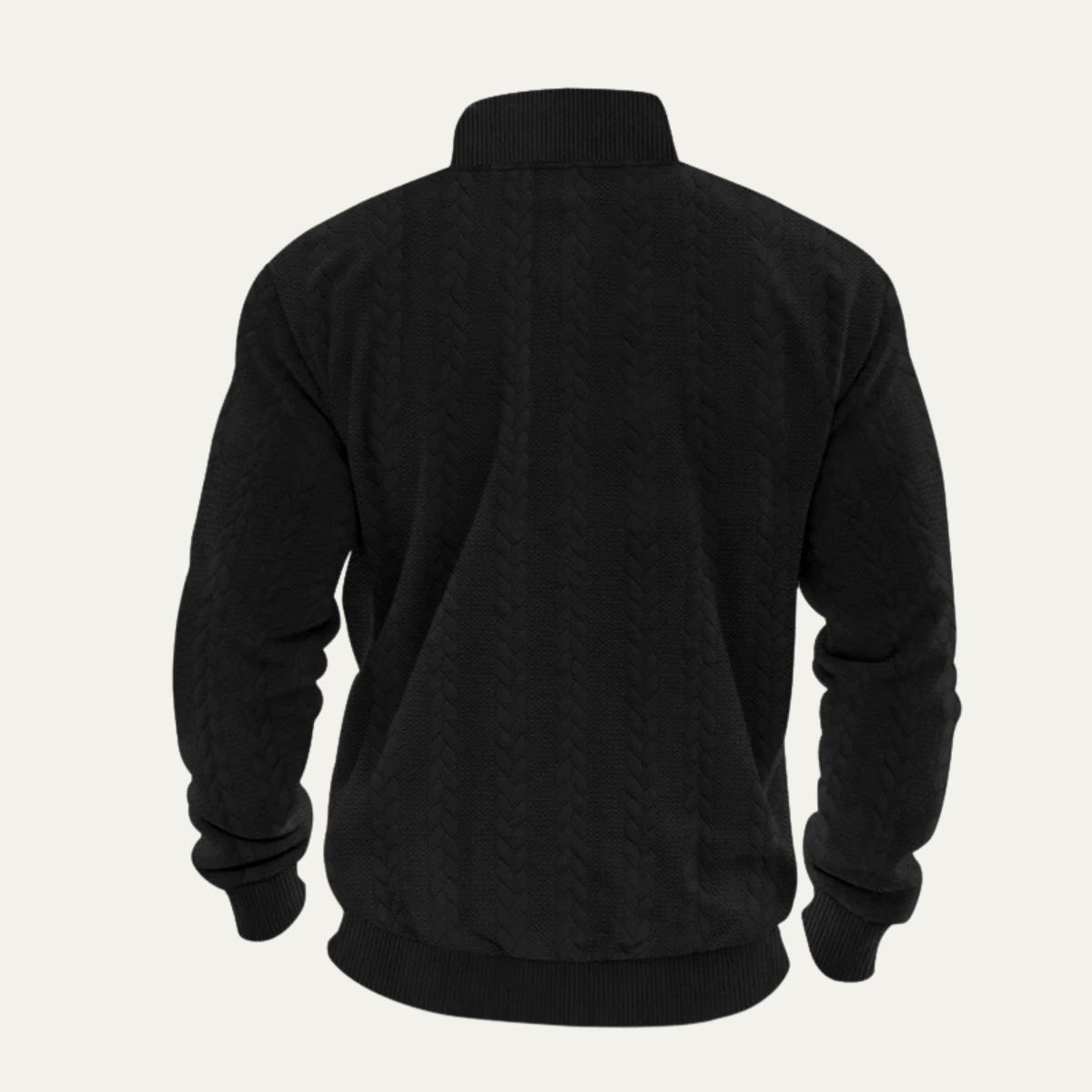 Men's Winter Knit Half Zip Sweater