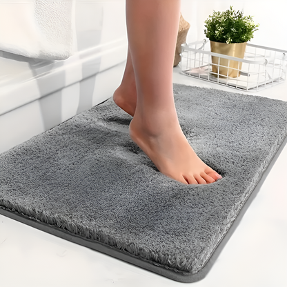 Soft Bathroom Mat Comfortable Anti-Slip Gray