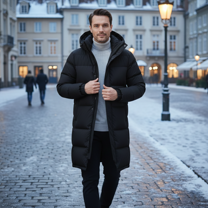 Westminster Men's Longline Puffer Coat Black