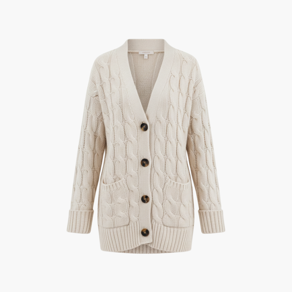 Women's Button Cardigan With Pockets - Vonnera