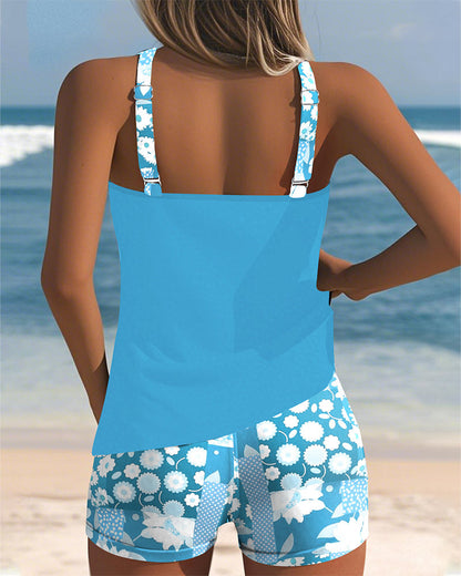 Women's Two Piece Swimsuit Floral Print Comfortable Fit