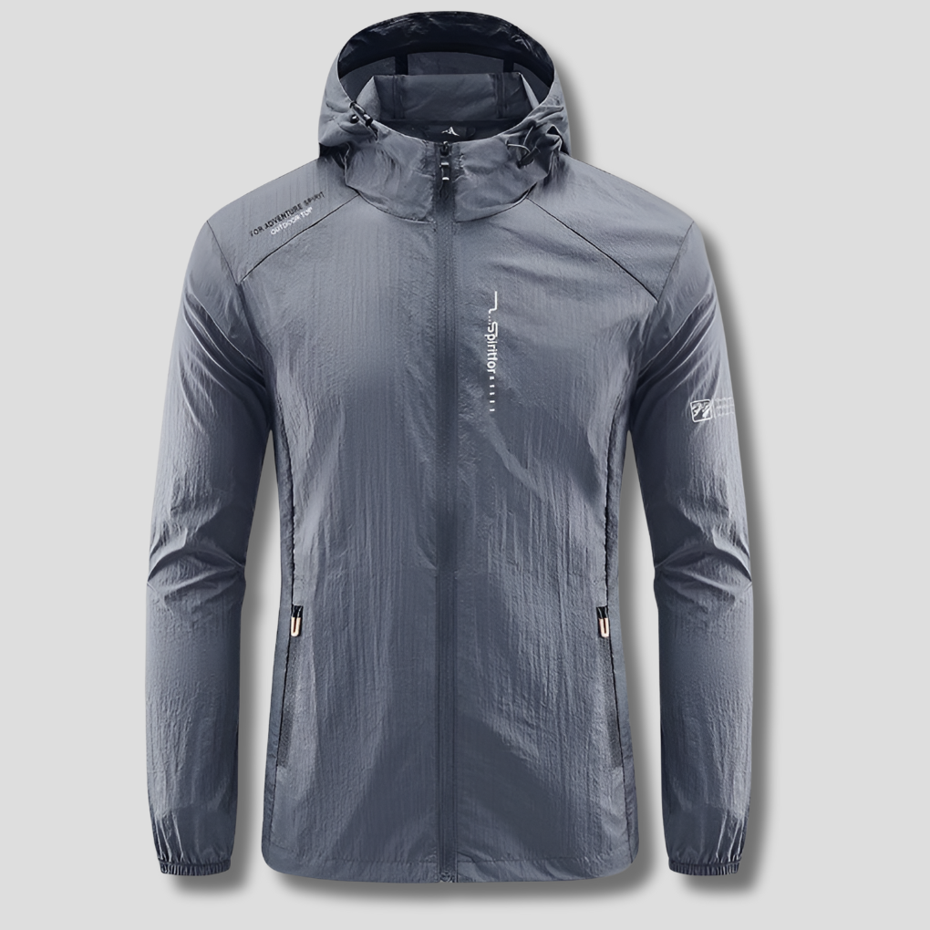 Men's Hooded Summer Jacket Waterproof Lightweight