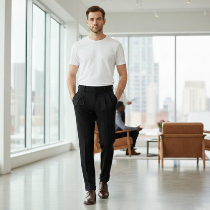 Men's Slim Fit Business Suit Pants