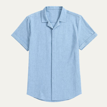 Lisbon Men's Linen Short Sleeve Shirt