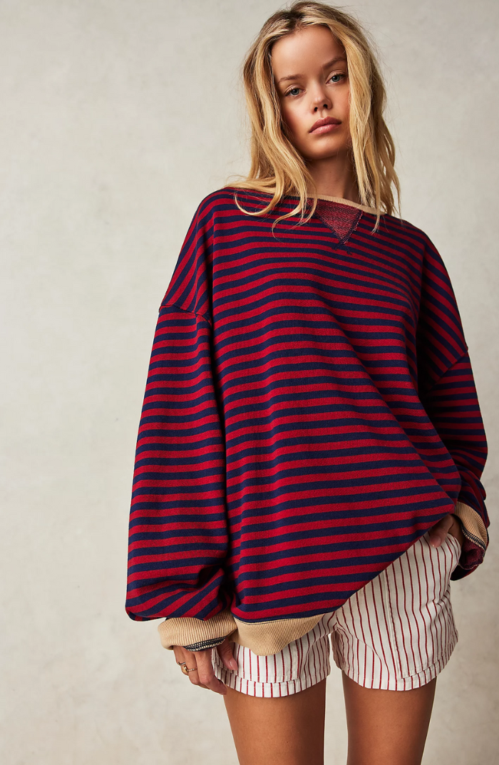 Women's Oversized Striped Sweater