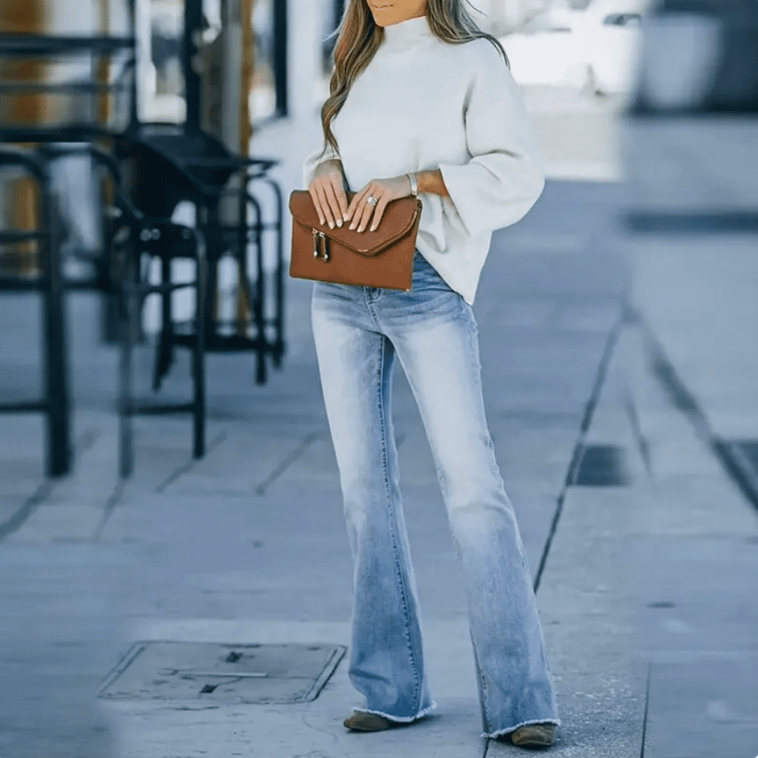 Women's High-Waist Slim Fit Jeans - Vonnera
