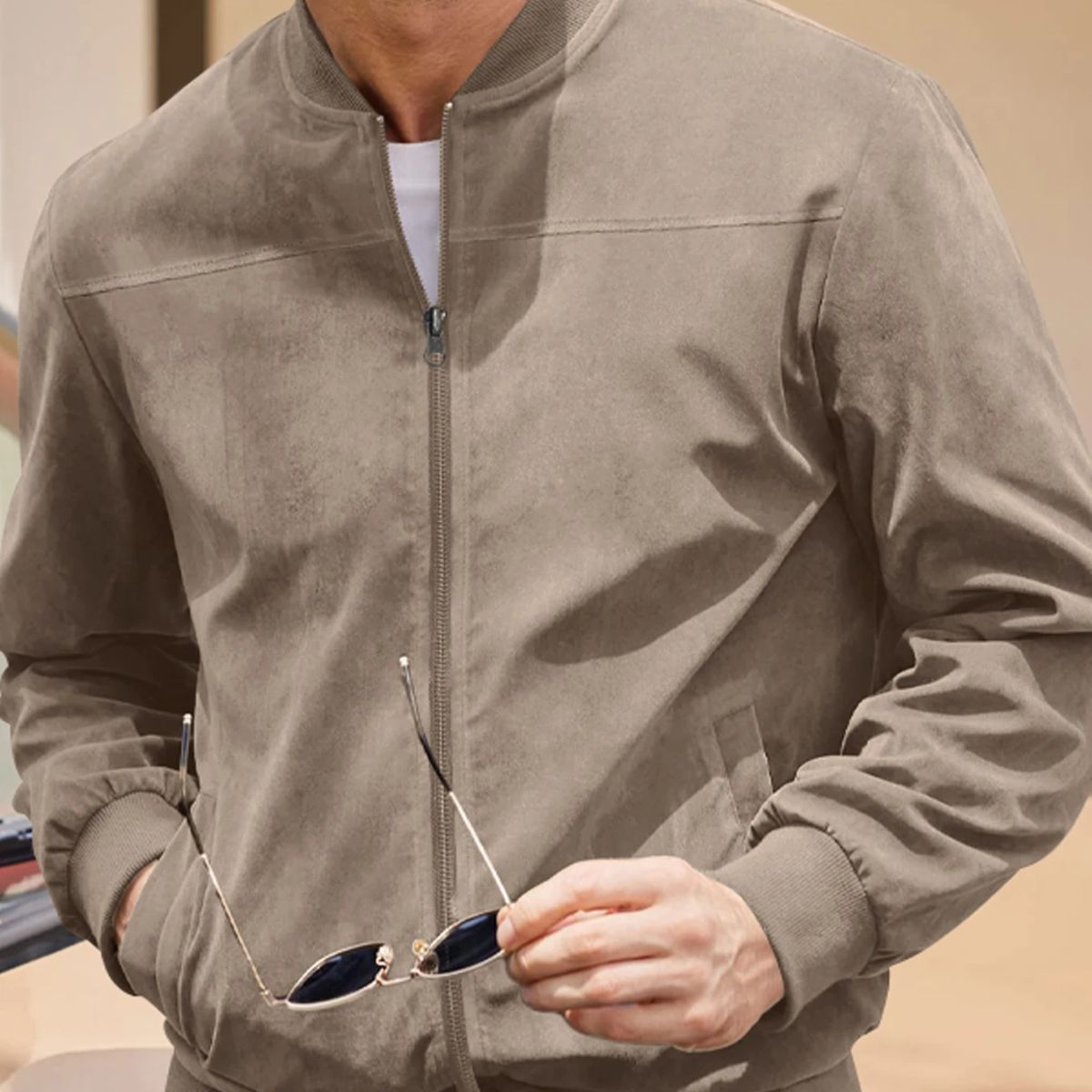 Men's Suede Casual Jacket