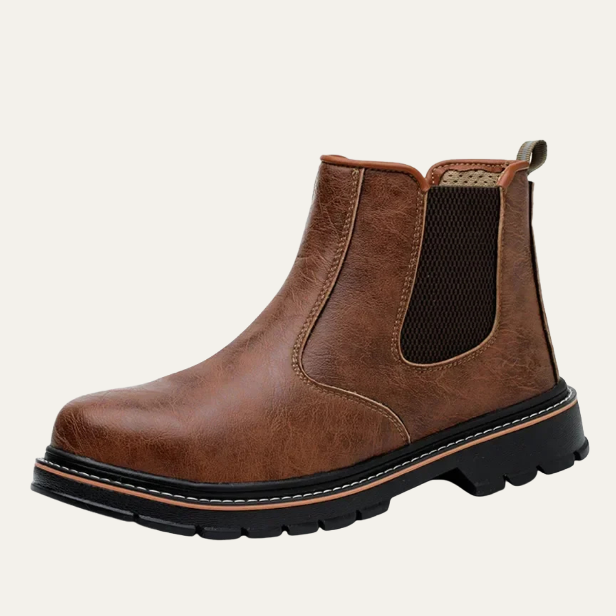 Oristano Men's Steel Toe Work Boots Waterproof Black