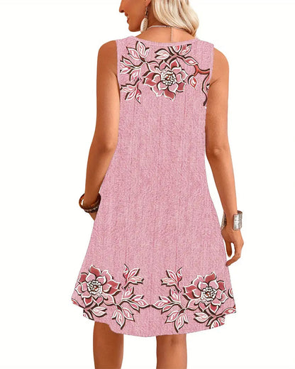 Women's Printed Dress Decorative Pattern