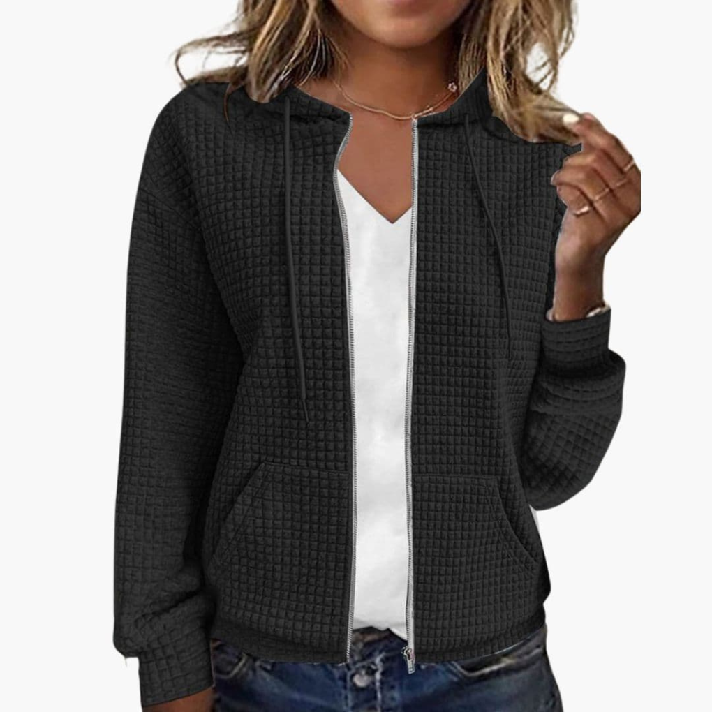 Women's Zip Up Hoodie Drawstring - Vonnera