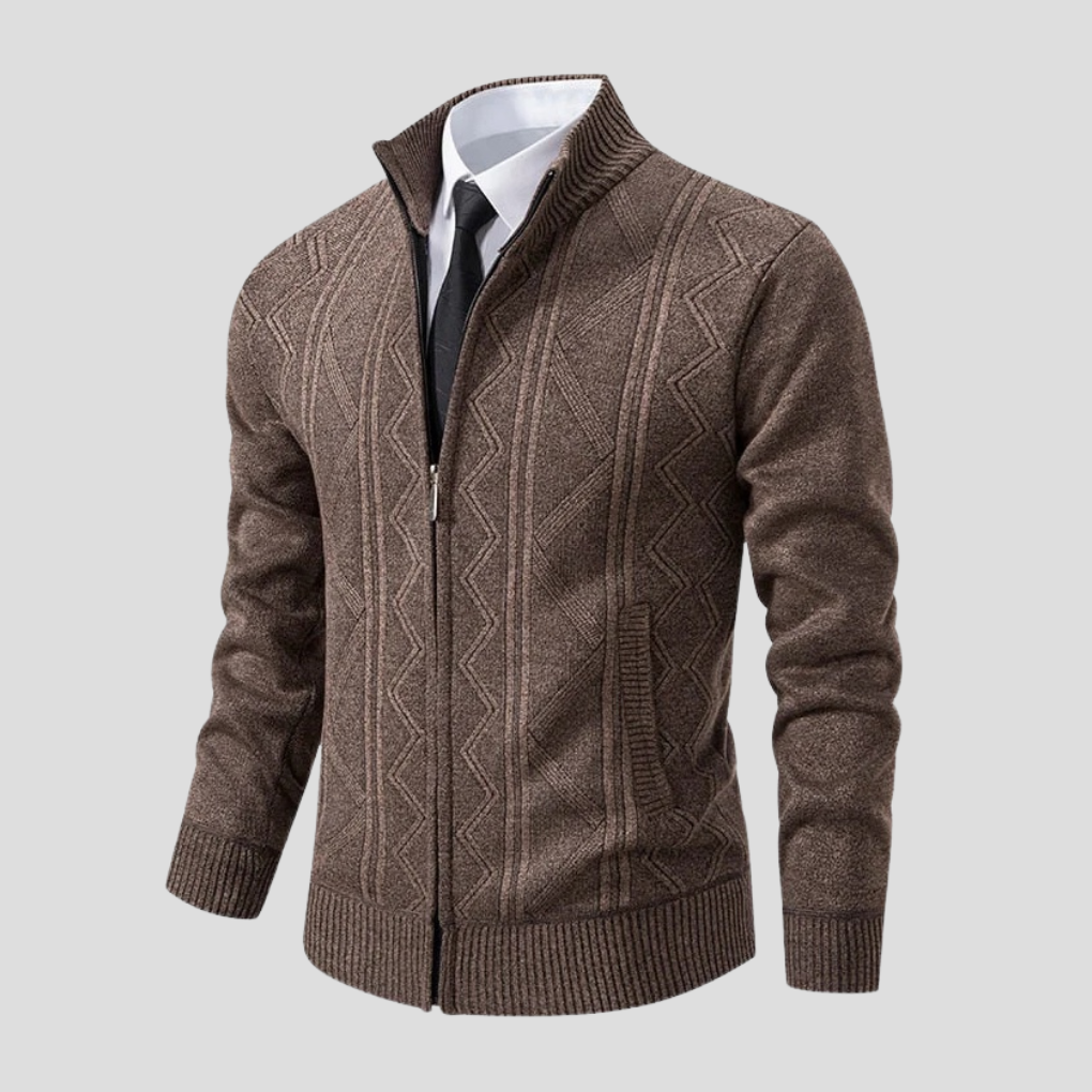 Men's Knit Cardigan Sweater Layering Piece - Vonnera
