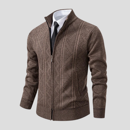 Men's Knit Cardigan Sweater Layering Piece - Vonnera