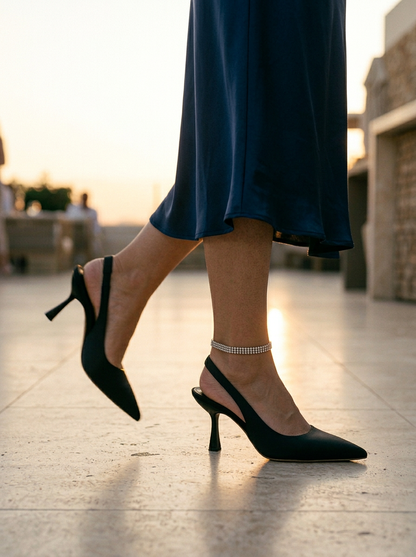 Women's Stiletto Pumps Pointed Toe Slingback High Heel