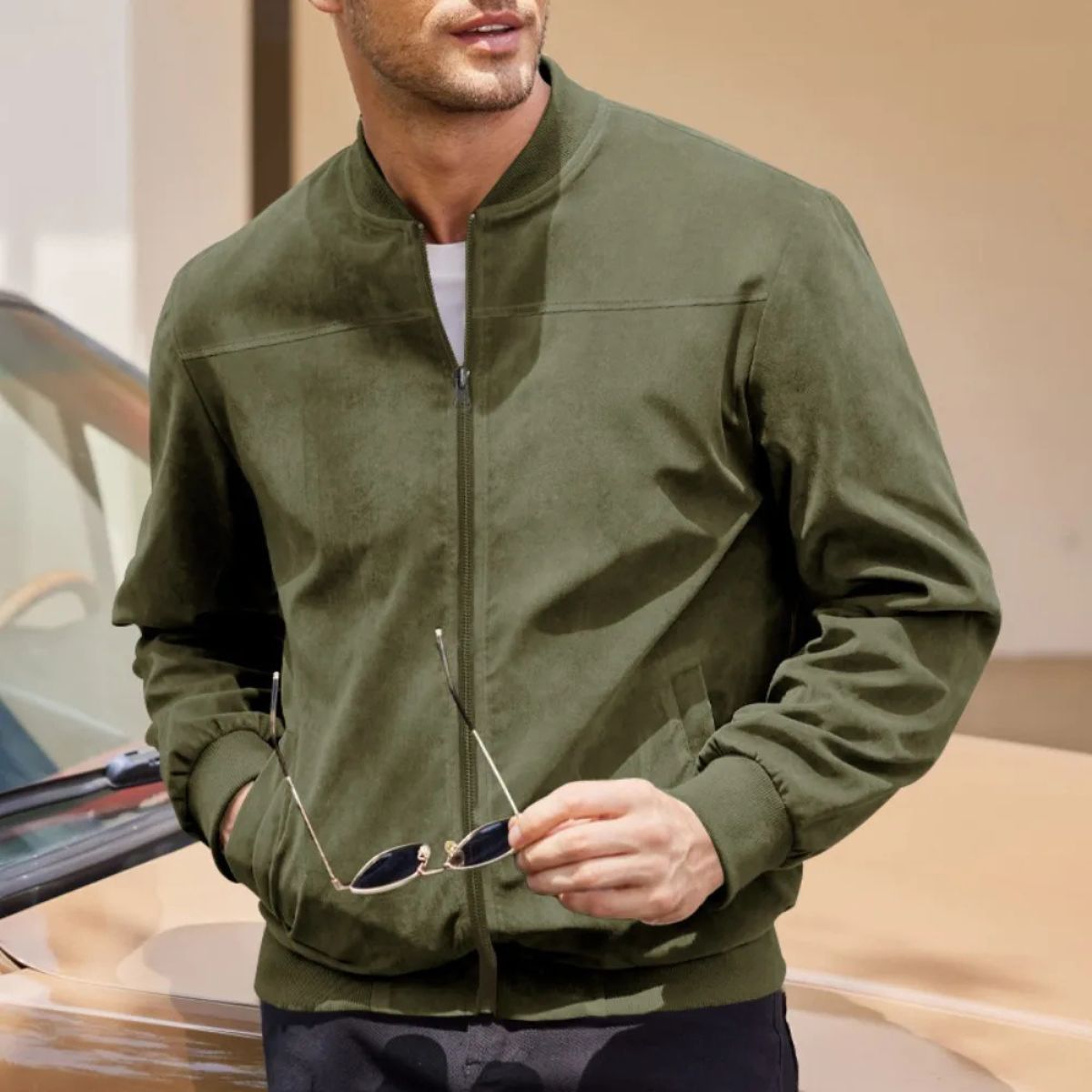 Salford Men's Modern Suede Jacket