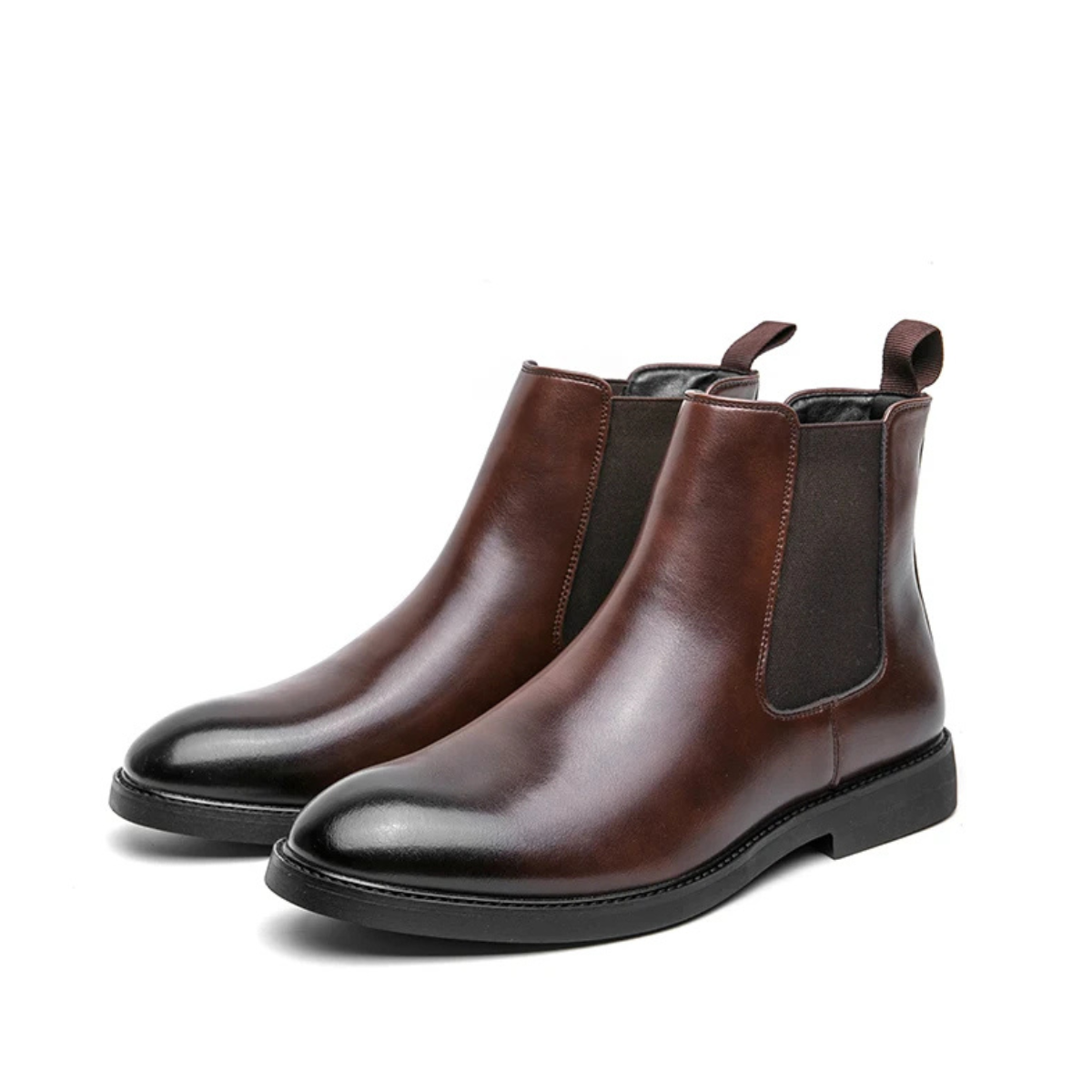 Men's Pointed Chelsea Ankle Boots Black