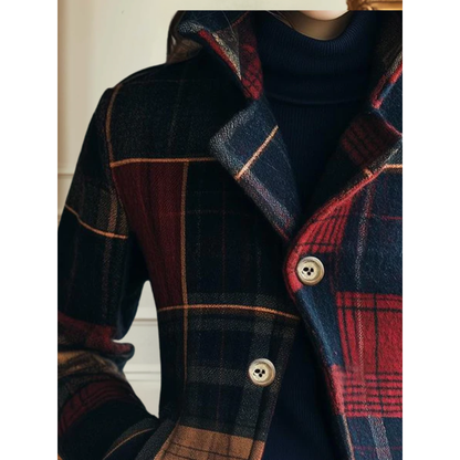 Women's Plaid Button Front Jacket