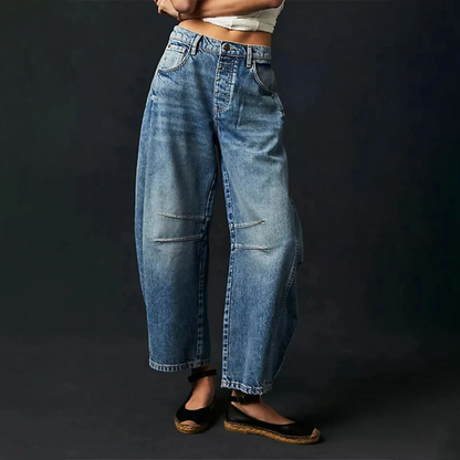 Barrel | Women's High Waist Barrel Leg Jeans Relaxed Fit Denim