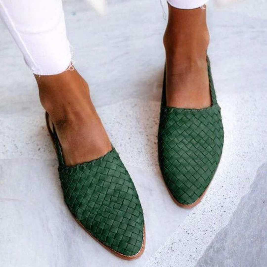 Women's Loafers Closed-Toe Heel Strap Shoes