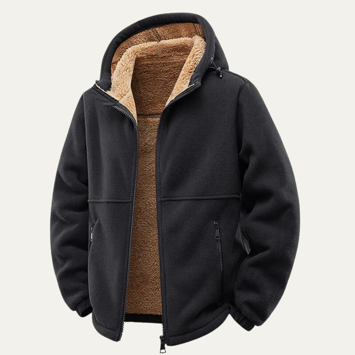 Men's Soft Shell Fleece Hooded Jacket