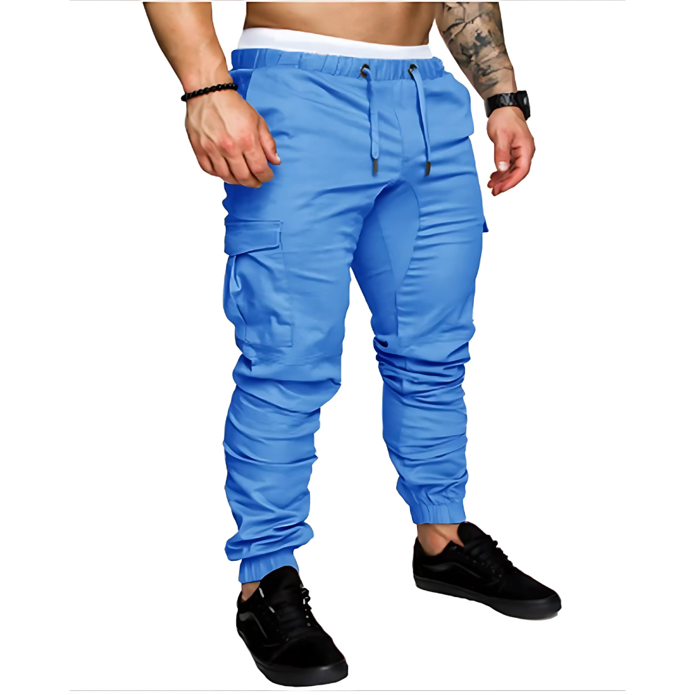 Men's Cargo Joggers Multi-Pocket Rugged Pants