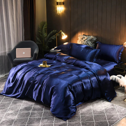 Satin Bedding Set Soft Elegant Design - Vonnera