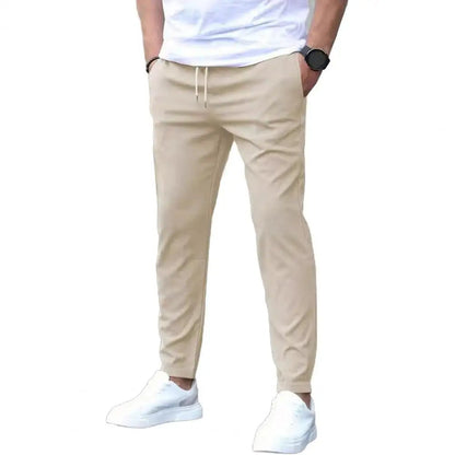 Men's Joggers Elastic Waistband Pants with Pockets