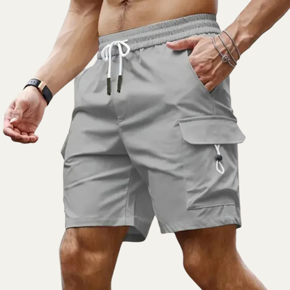 Men's Lightweight Summer Shorts Casual Cotton Beige