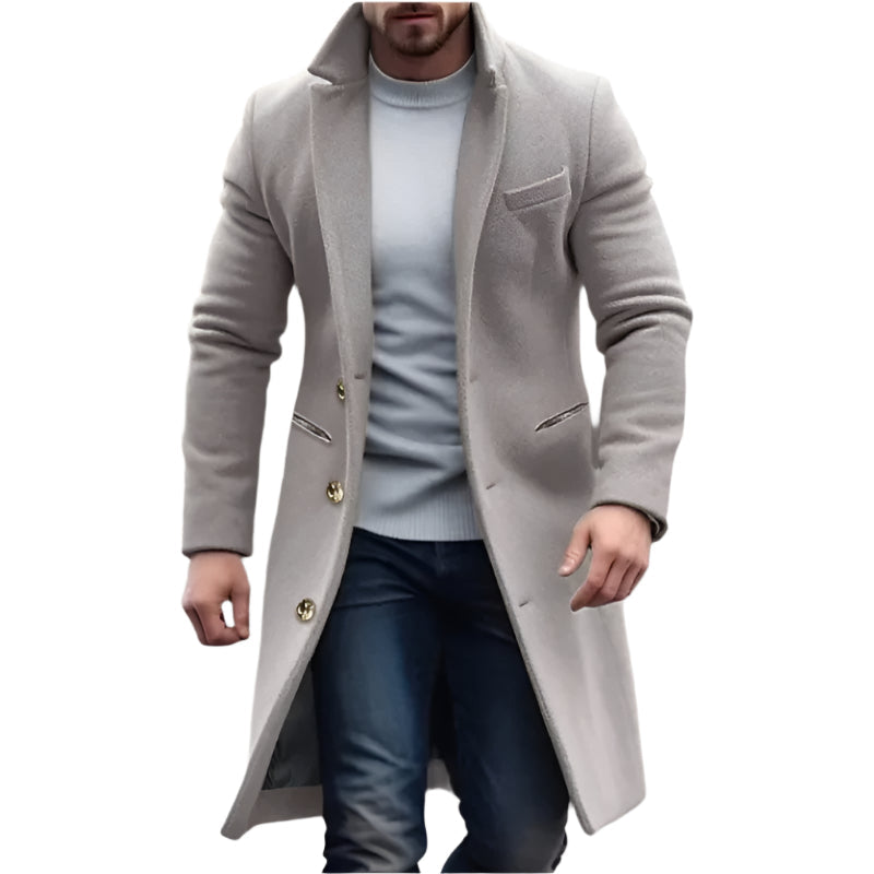 Men's Long Trench Coat Waterproof The Fitzroy