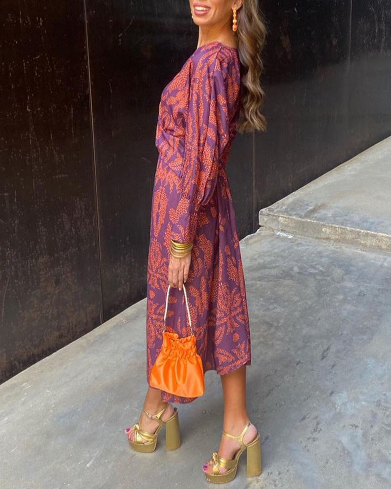 Women's Satin Knot Dress Clementine Orange