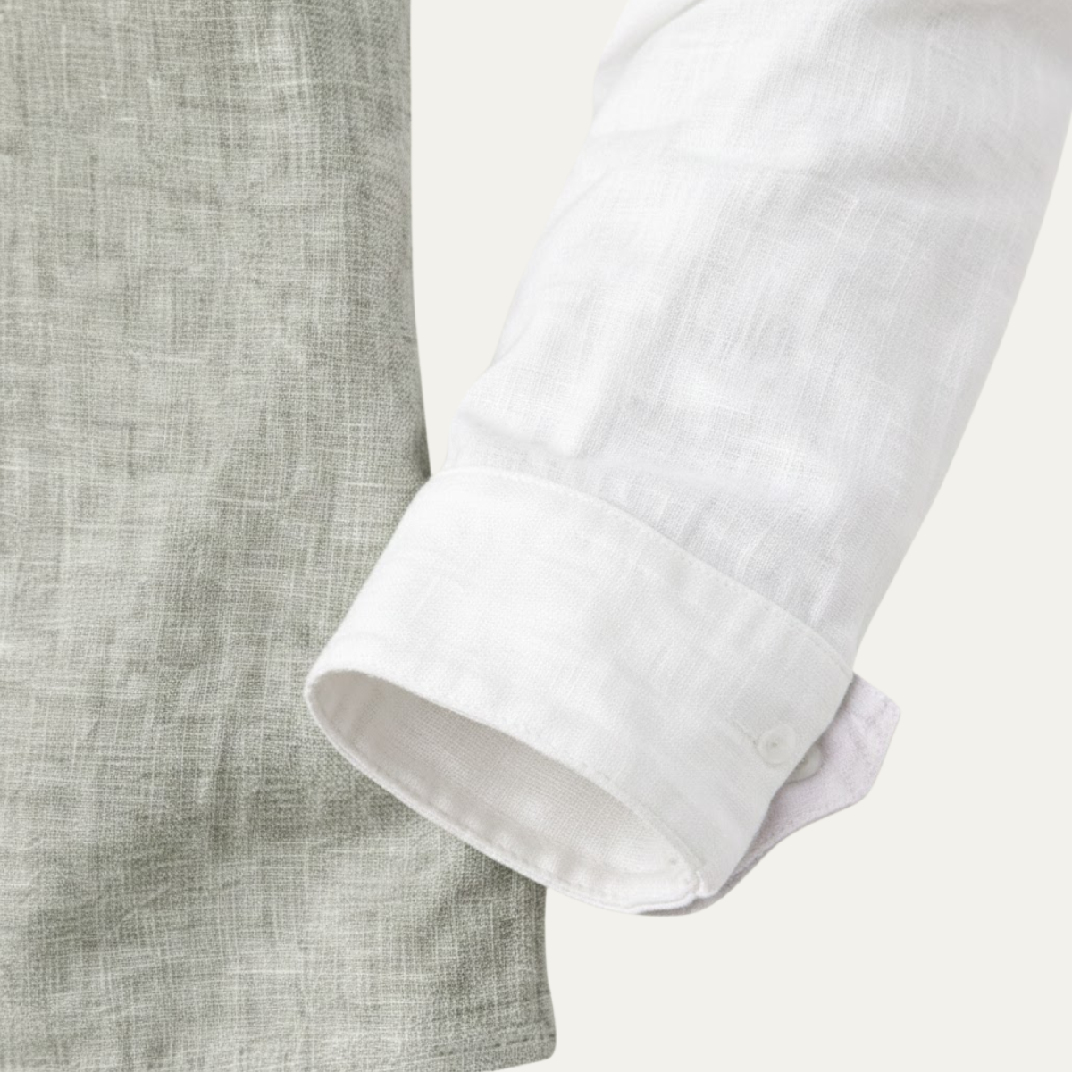 Men's Linen Blend Lightweight V Neck Shirt