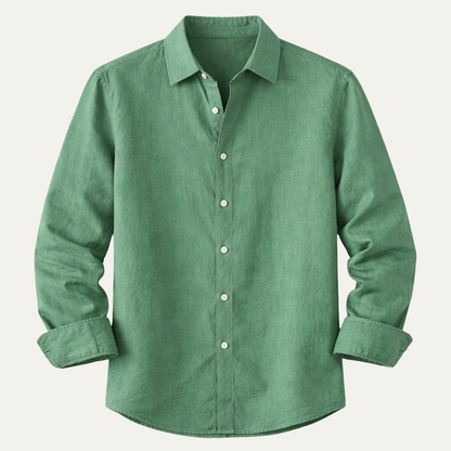 Men's Linen Beach Shirt Casual Summer Lightweight - Vonnera