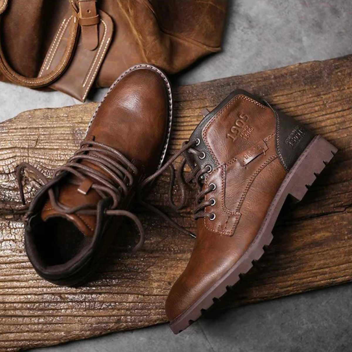 Men's Leather Combat Boots