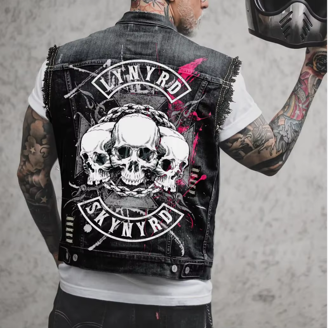 Men's Retro Denim Vest