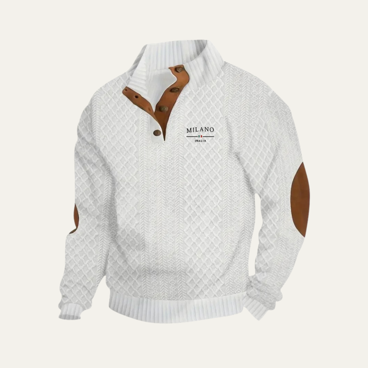 Harringdale Men's Knit Quarter Zip Sweater Elbow Patches