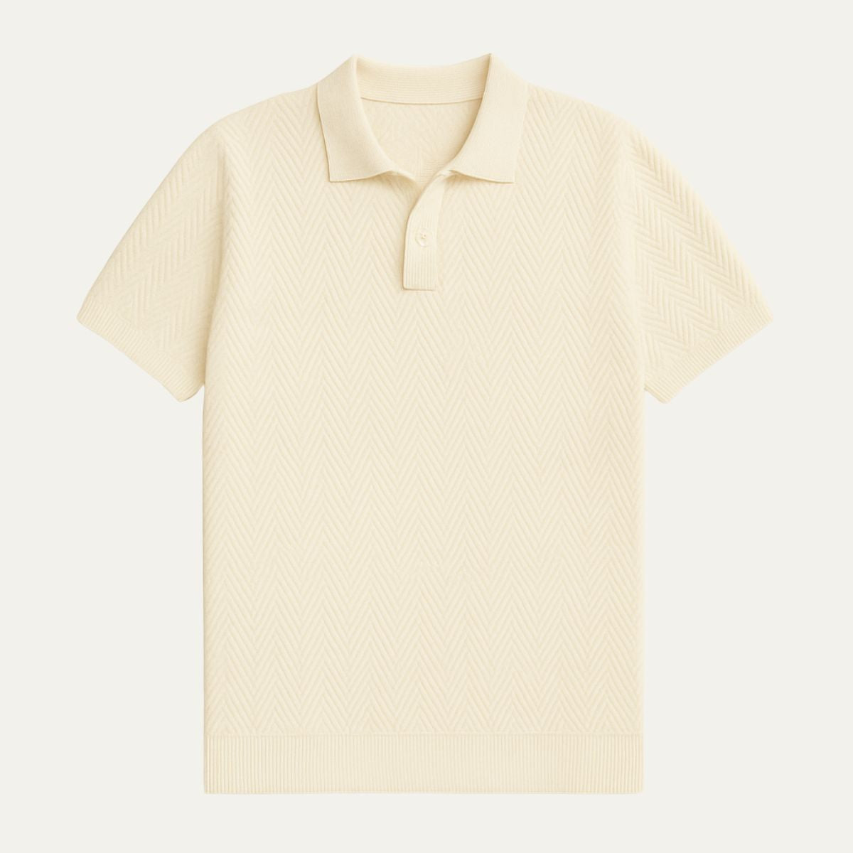 Men's Cotton Polo Vintage Style Shirt