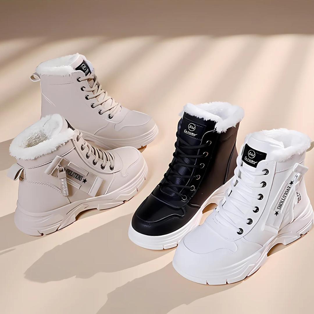 Women's High Ankle Lace Up Boots Lug Sole