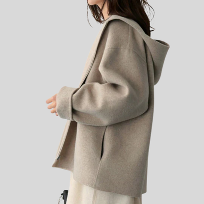 Women's Hooded Waterproof Jacket Functional Design