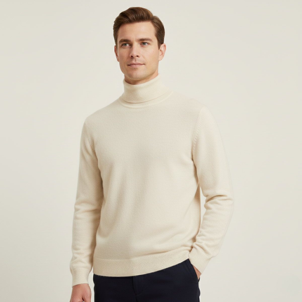 Men's Soft Wool Sweater 100% Wool
