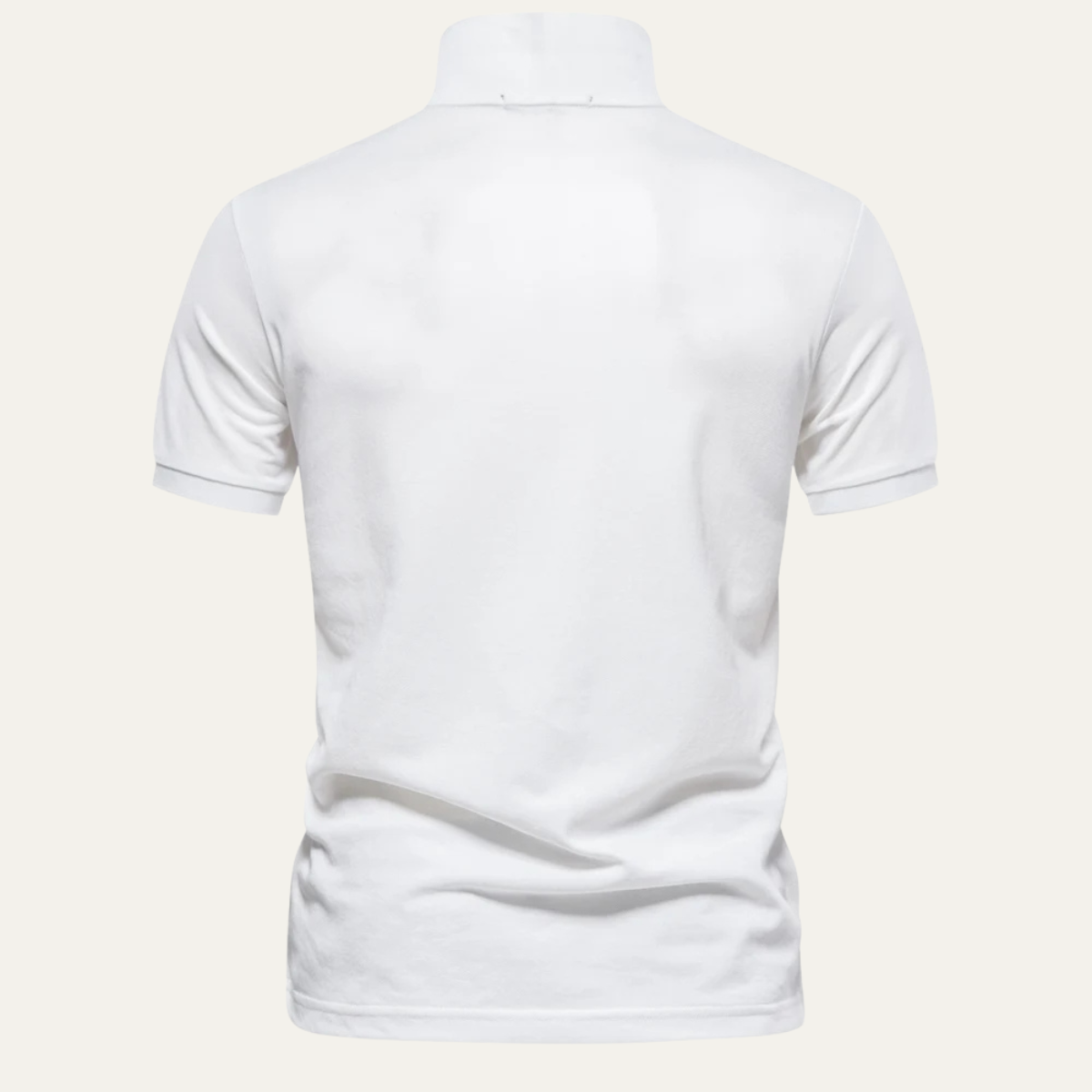 Men's Cotton Polo Shirt Classic White
