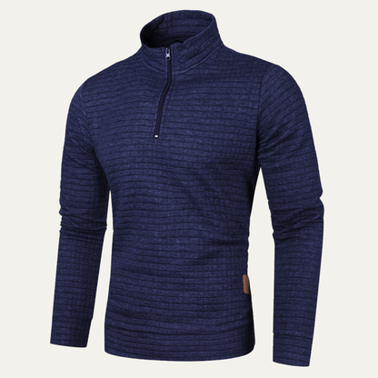 Men's Casual Quarter Zip Sweater Lightweight