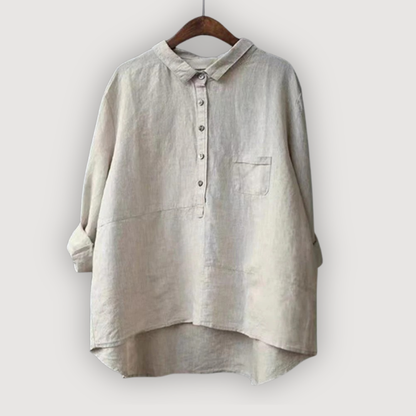 Women's Relaxed Fit Linen Blouse