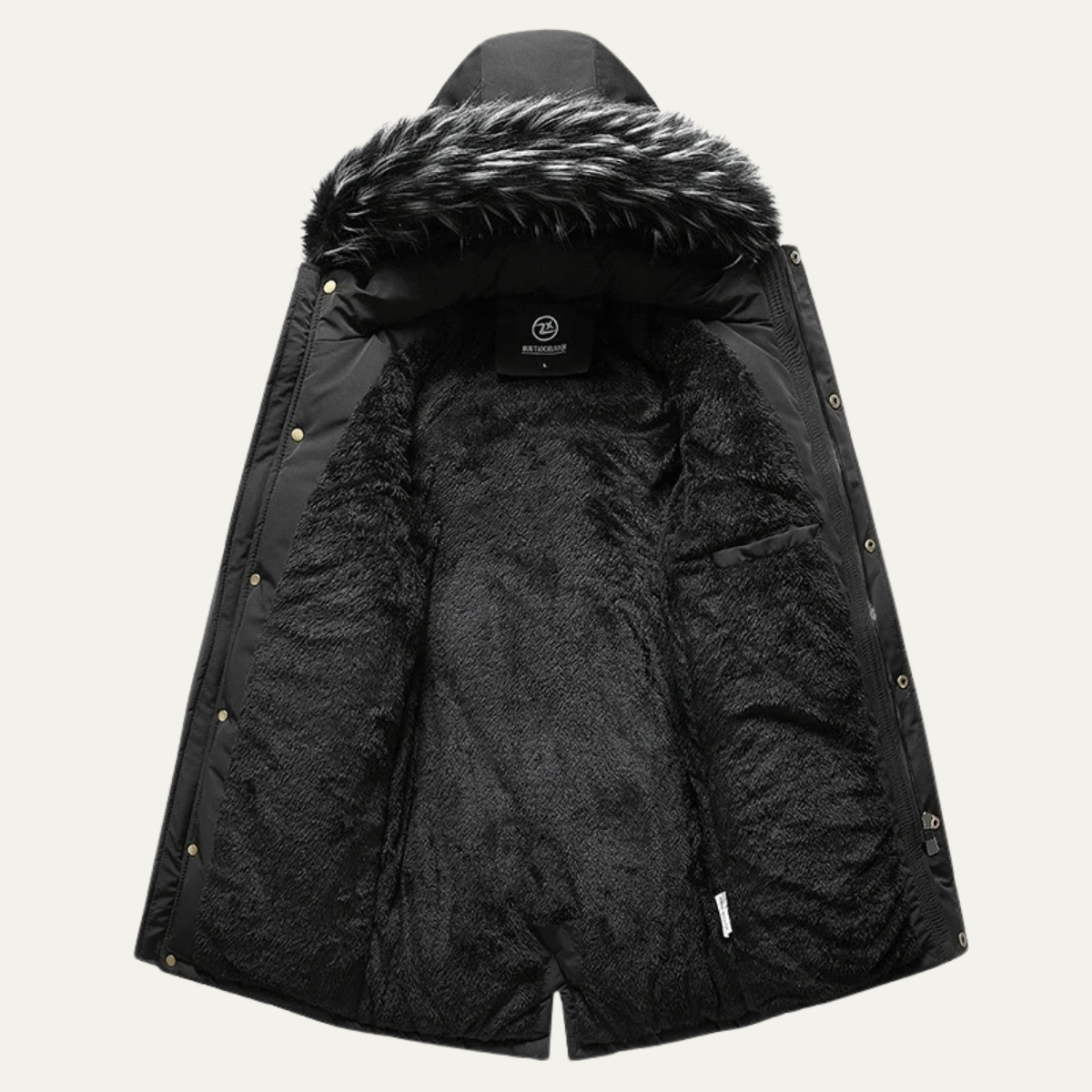 Ragusa Men's Detachable Fur Hooded Winter Jacket