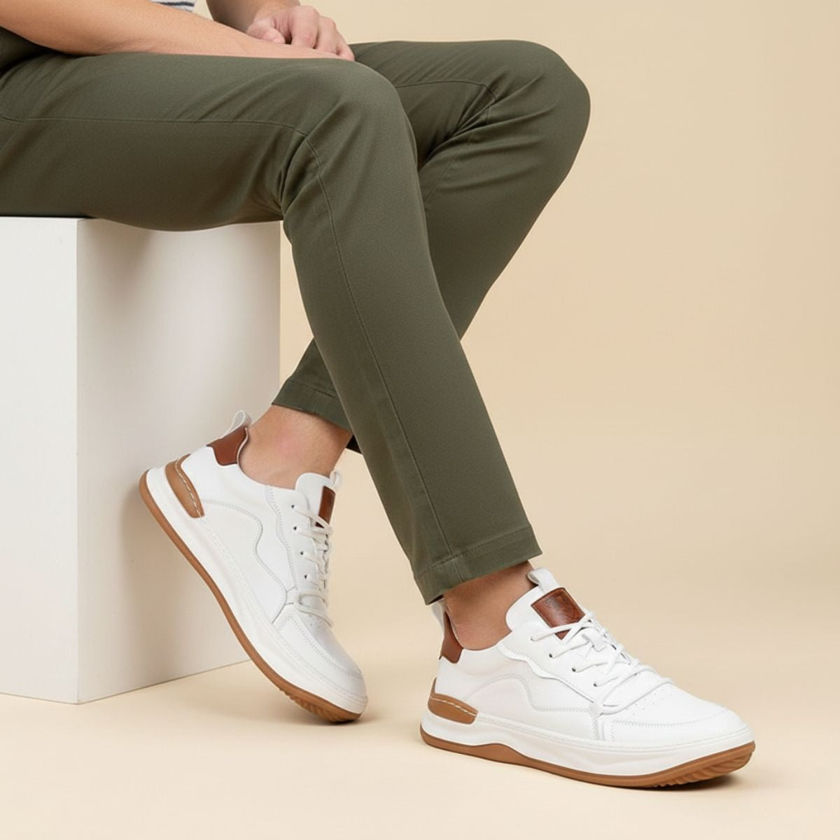 Men's Leather Casual Sneakers