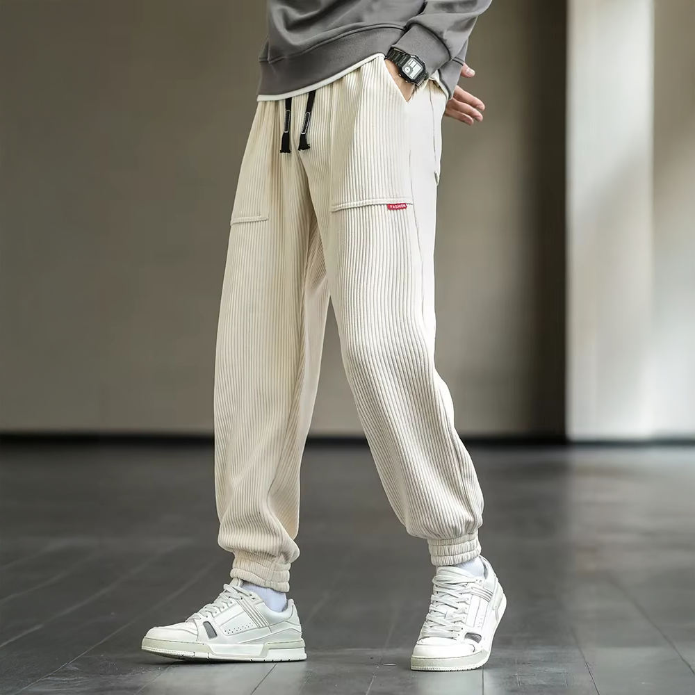 Men's Ribbed Jogger Pants